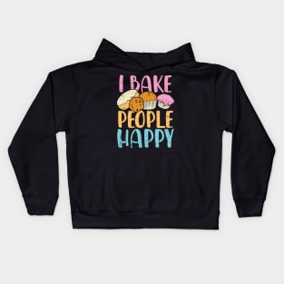 I Bake People Happy Kids Hoodie